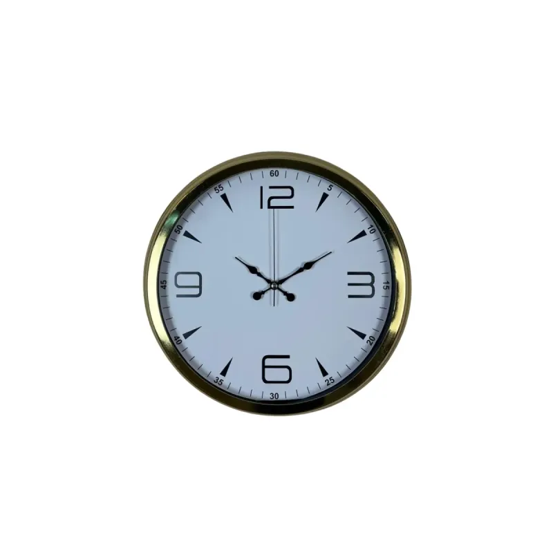 Gold Metal Duvar Saati 40 cm · Model 4050G