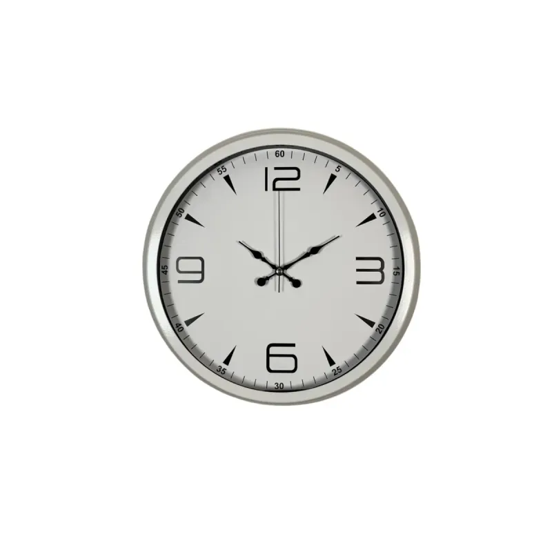 Beyaz Metal Duvar Saati 40 cm · Model 4050W