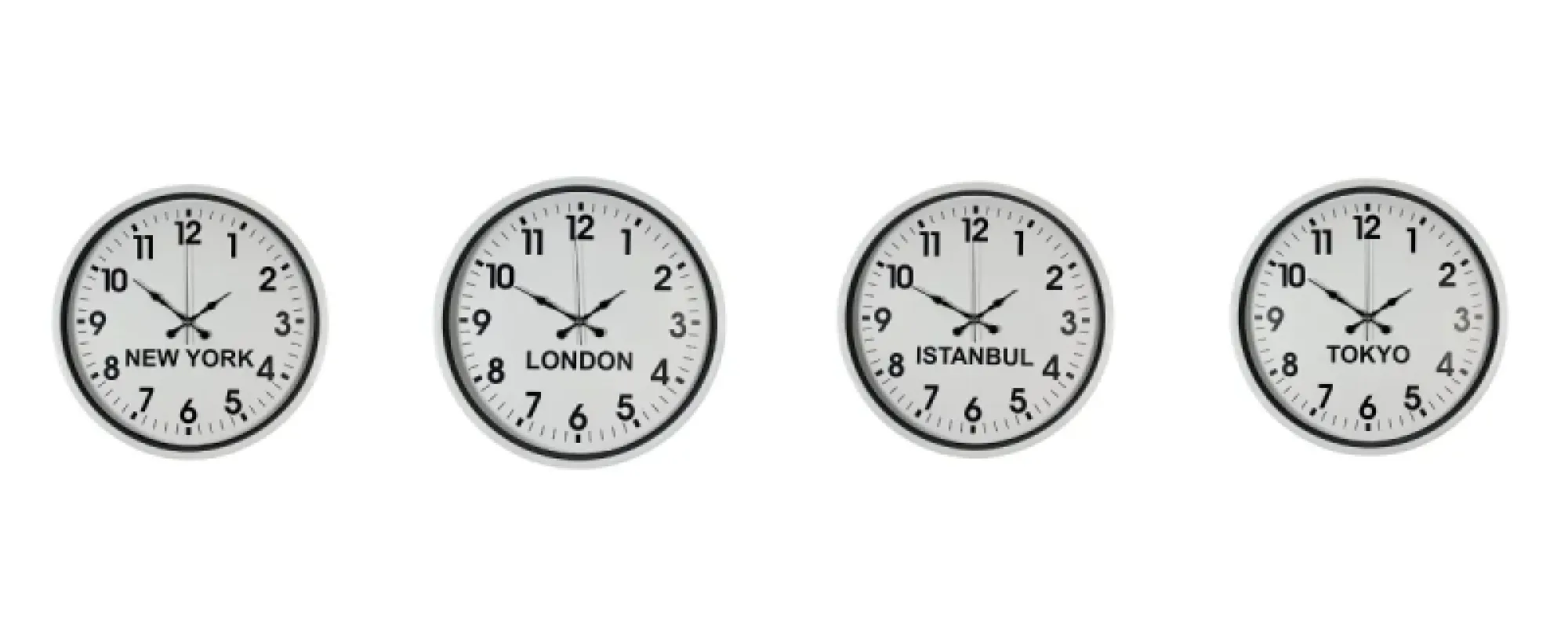 Beyaz Metal Dünya Saati 36 cm · Model DS-4XPP-3601W