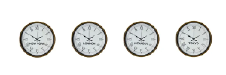 Roma Rakamlı Kahverengi Metal Dünya Saati 36 cm · Model DS-4XPP-3655I
