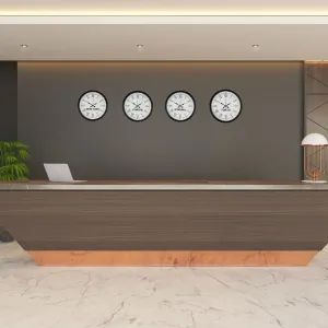 Roma Rakamlı Siyah Metal Dünya Saati 36 cm · Model DS-4XPP-3655B