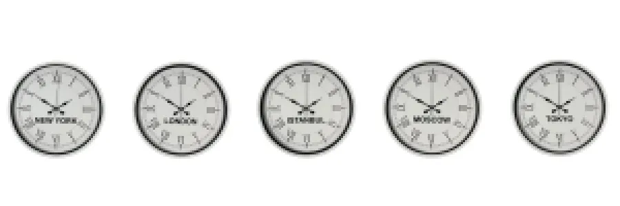 Roma Rakamlı Beyaz Metal Dünya Saati 36 cm · Model DS-5XPP-3655W