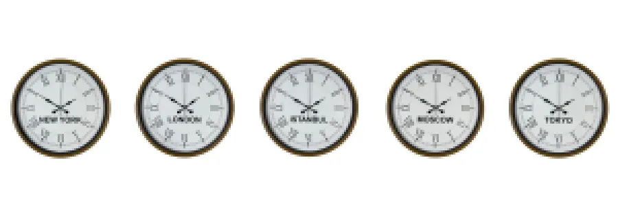 Roma Rakamlı Kahverengi Metal Dünya Saati 36 cm · Model DS-5XPP-3655I