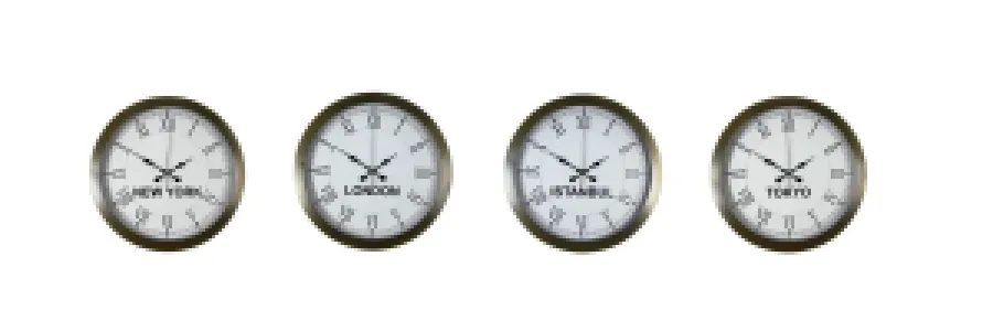 Retro Görünümlü Eskitme Metal Dünya Saati 36 cm · Model DS-4XM3655E