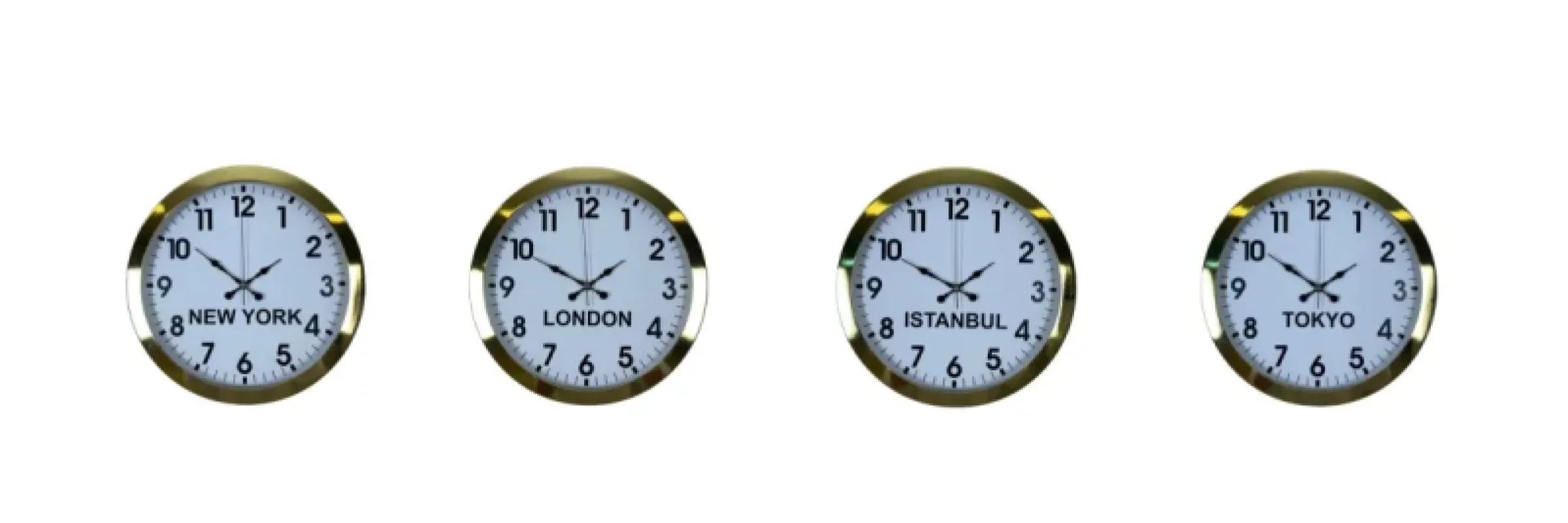 Gold Metal Dünya Saati 36 cm · Model DS-4XM3601G