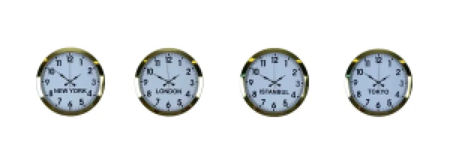 Gold Metal Dünya Saati 36 cm · Model DS-4XM3601G