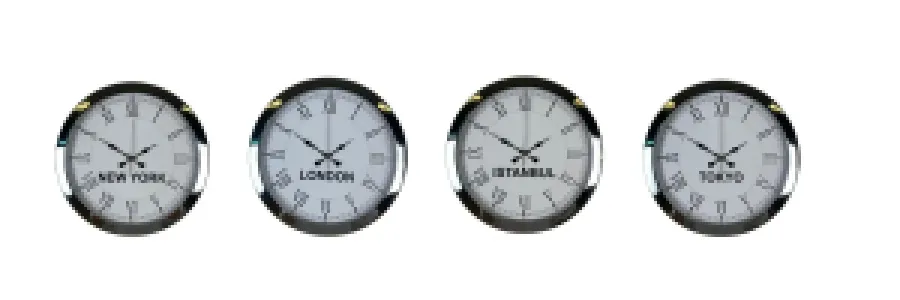 Krom Metal Dünya Saati 36 cm · Model DS-4XM3655K