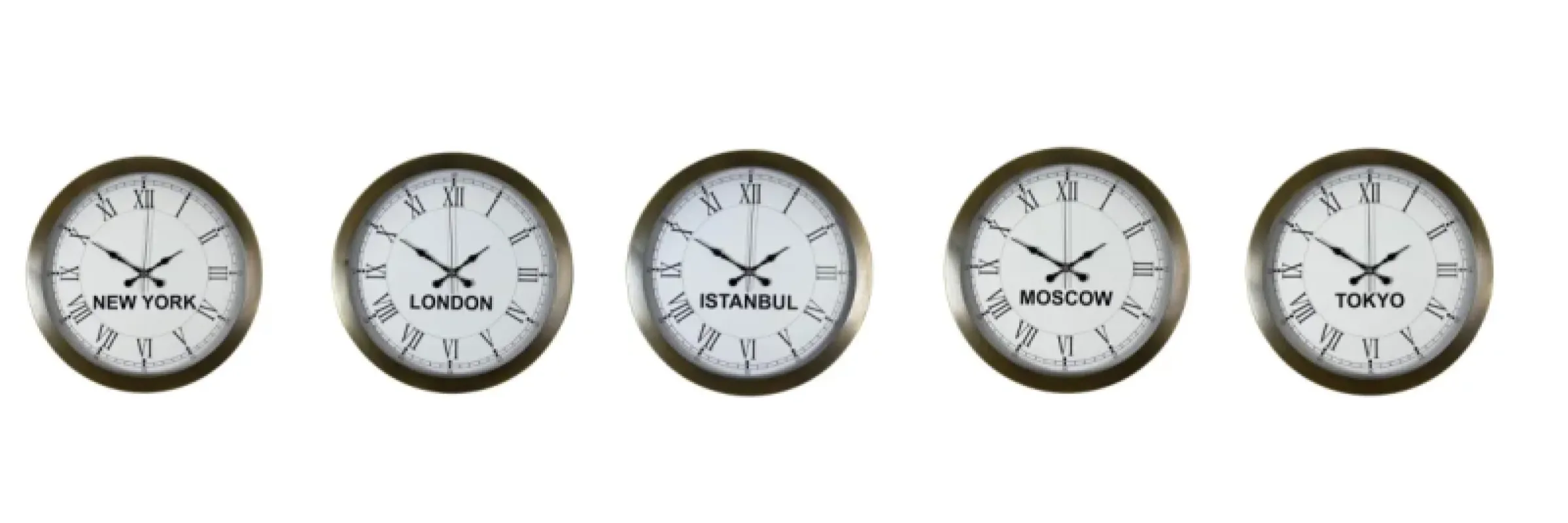 Roma Rakamlı Eskitme Metal Dünya Saati 36 cm · Model DS-5XM3655E