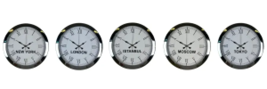 Roma Rakamlı Krom Metal Dünya Saati 36 cm · Model DS-5XM3655K