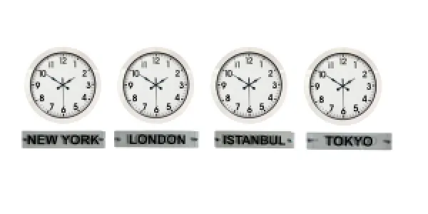 Beyaz Metal Tabelalı Dünya Saati 36 cm · Model DS-4XM3601W+T