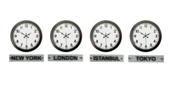 Siyah Metal Tabelalı Dünya Saati 36 cm · Model DS-4XM3601B+T