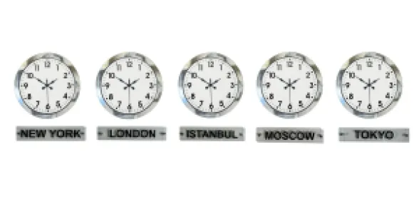 Krom Metal Tabelalı Dünya Saati 36 cm · Model DS-5XM3601K+T