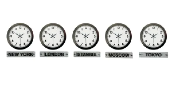 Siyah Metal Tabelalı Dünya Saati 36 cm · Model DS-5XM3601B+T