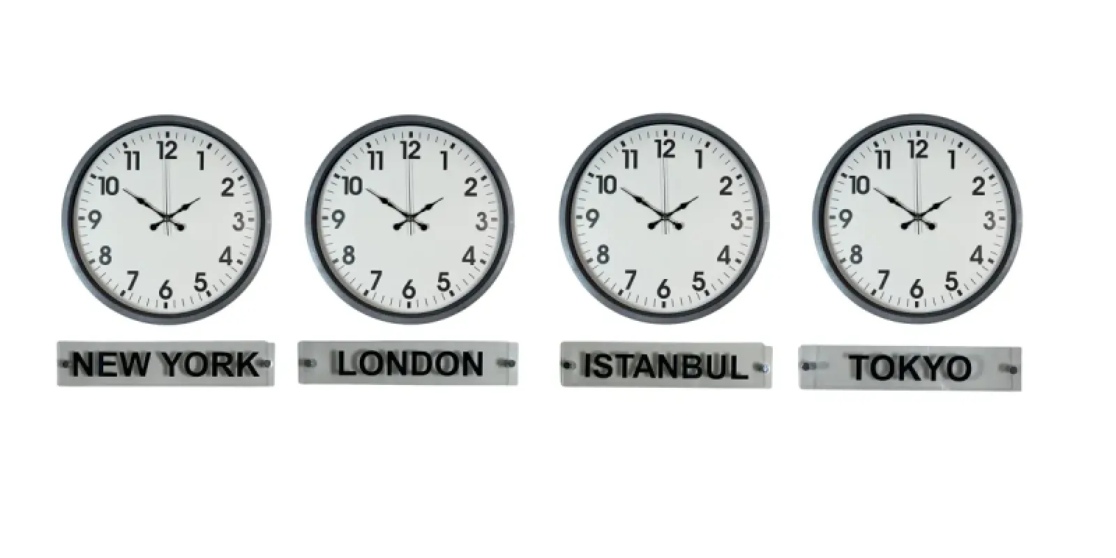 Gri Metal Tabelalı Dünya Saati 36 cm · Model DS-4XPP-3601K+T