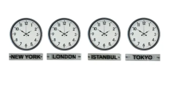 Gri Metal Tabelalı Dünya Saati 36 cm · Model DS-4XPP-3601K+T