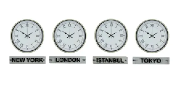 Krem Metal Tabelalı Dünya Saati 36 cm · Model DS-4XPP-3655X+T
