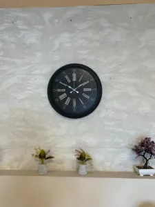 Siyah Metal Duvar Saati 40 cm · Model 4059B