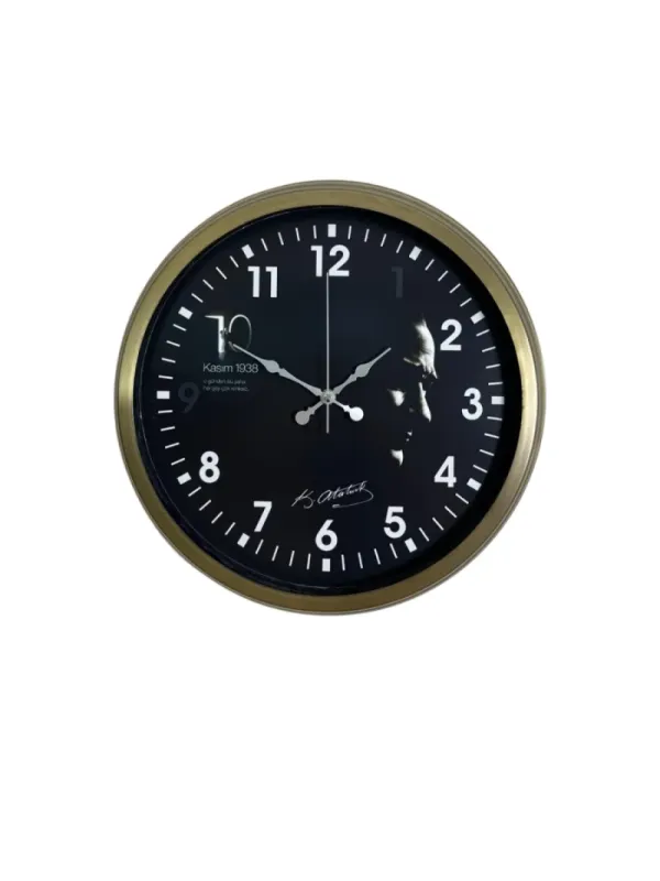 Retro Görünümlü Eskitme Metal Duvar Saati 40 cm · Model 4049E