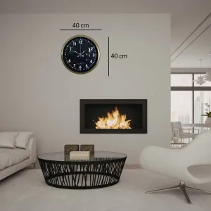 Retro Görünümlü Eskitme Metal Duvar Saati 40 cm · Model 4049E