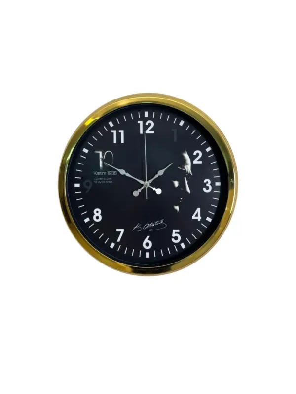 Gold Metal Duvar Saati 40 cm · Model 4049G