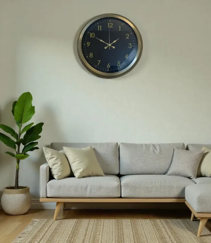 Eskitme Metal Duvar Saati 40 cm · Model 4006E