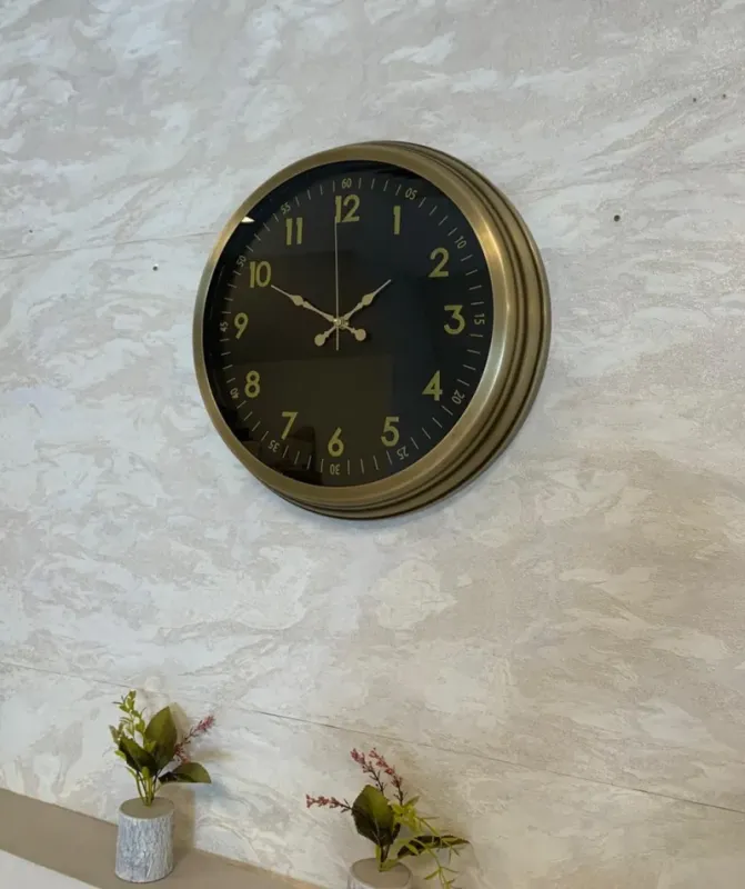 Eskitme Metal Duvar Saati 40 cm · Model 4006E