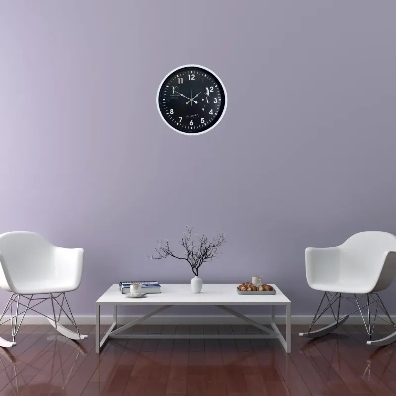 Beyaz Plastik Duvar Saati 36 cm · Model PP-3649W