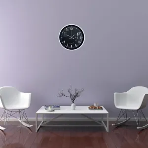 Beyaz Plastik Duvar Saati 36 cm · Model PP-3649W