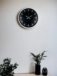 Beyaz Plastik Duvar Saati 36 cm · Model PP-3687W