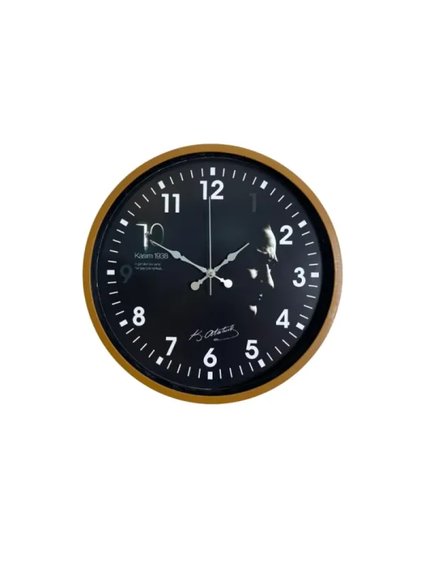 Kahverengi Plastik Duvar Saati 36 cm · Model PP-3649I