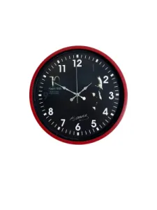 Kırmızı Plastik Duvar Saati 36 cm · Model PP-3649R