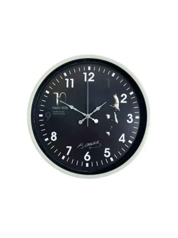 Krem Plastik Duvar Saati 36 cm · Model PP-3649X