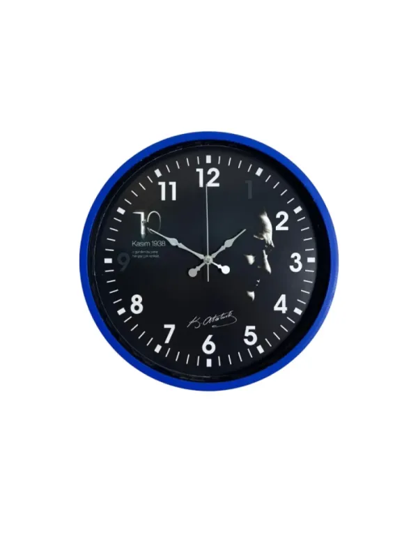 Lacivert Plastik Duvar Saati 36 cm · Model PP-3649V