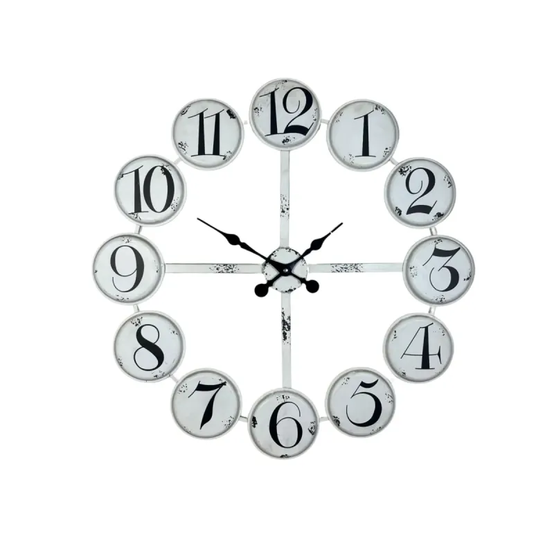 Beyaz Metal Duvar Saati 80 cm · Model 8003W