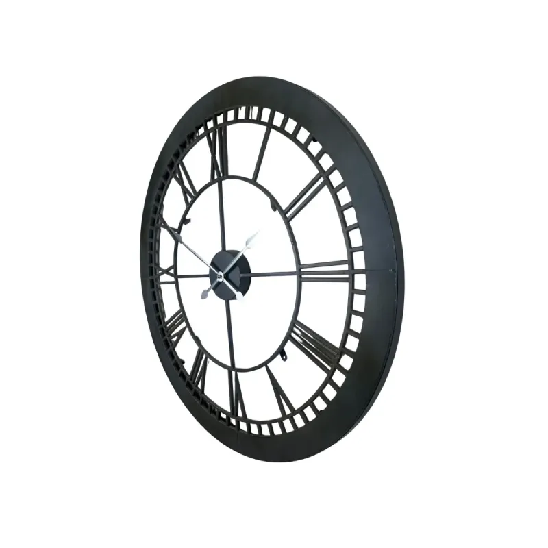 Siyah Metal Duvar Saati 71 cm · Model 7101B