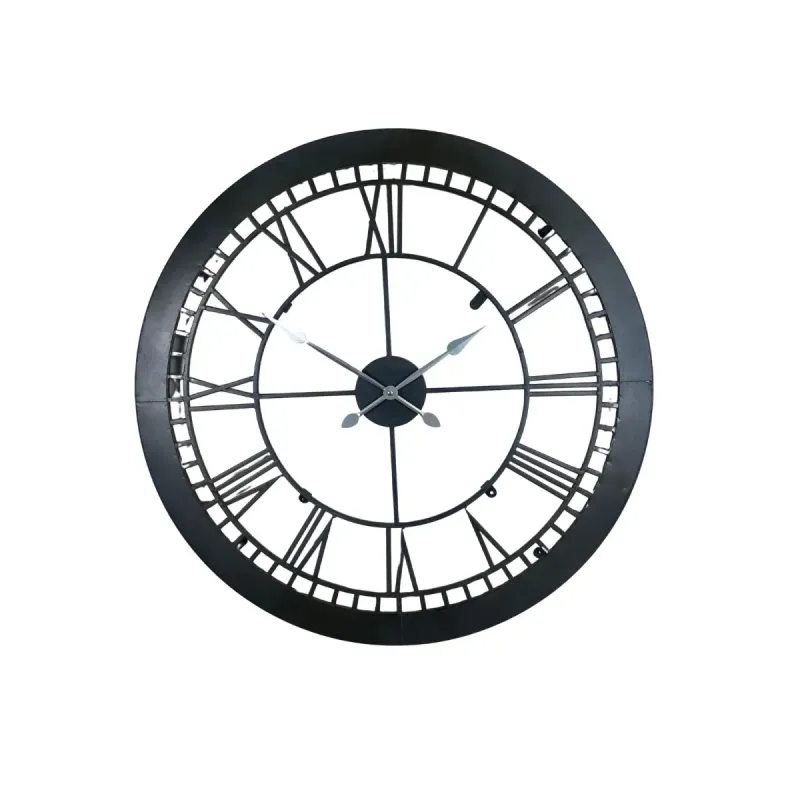 Siyah Metal Duvar Saati 71 cm · Model 7101B
