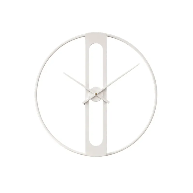 Beyaz Metal Duvar Saati 60 cm · Model 60İ-W