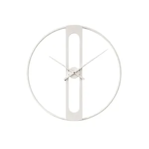 Beyaz Metal Duvar Saati 60 cm · Model 60İ-W