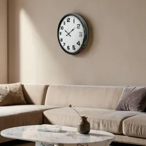 Krom Metal Duvar Saati 52 cm · Model 5236K
