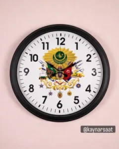 40x40 Siyah Metal Duvar Saati
