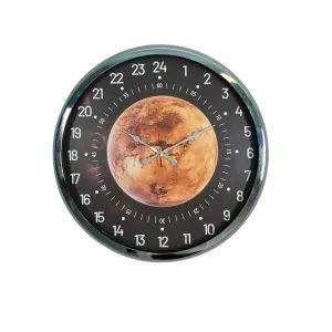 Göstergeli Krom Metal Duvar Saati 52 cm · Model 5295K