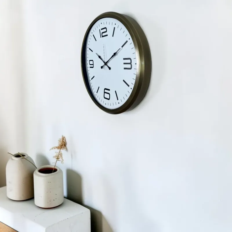 Eskitme Metal Duvar Saati 52 cm · Model 5208E