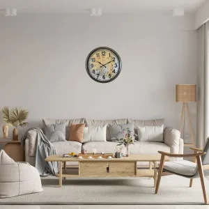 Eskitme Metal Duvar Saati 52 cm · Model 5214E