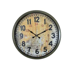 Eskitme Metal Duvar Saati 52 cm · Model 5214E