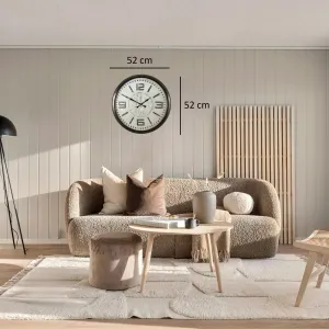 Eskitme Metal Duvar Saati 52 cm · Model 5216E