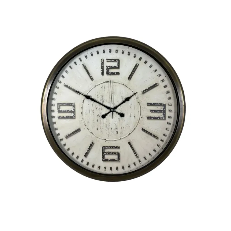 Eskitme Metal Duvar Saati 52 cm · Model 5216E