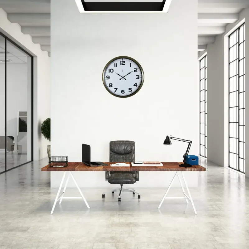Eskitme Metal Duvar Saati 52 cm · Model 5236E