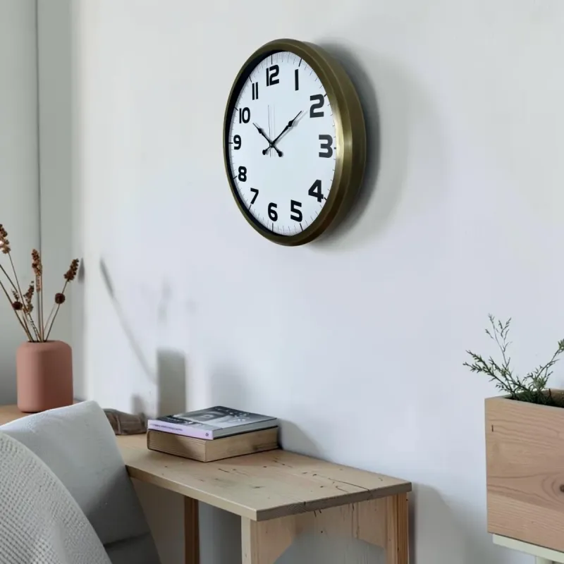 Eskitme Metal Duvar Saati 52 cm · Model 5236E