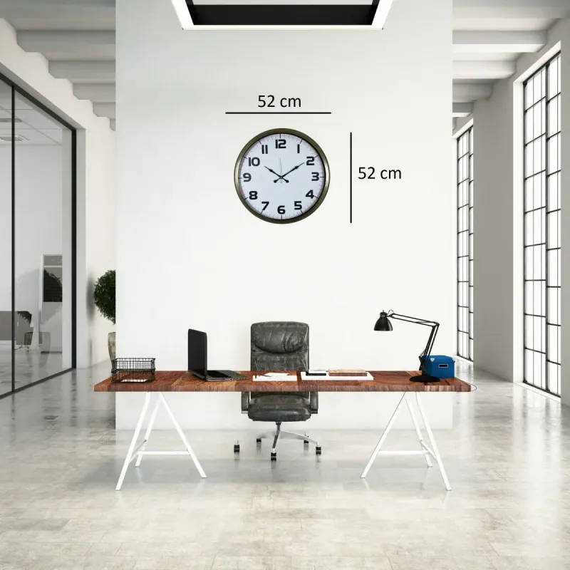 Eskitme Metal Duvar Saati 52 cm · Model 5236E
