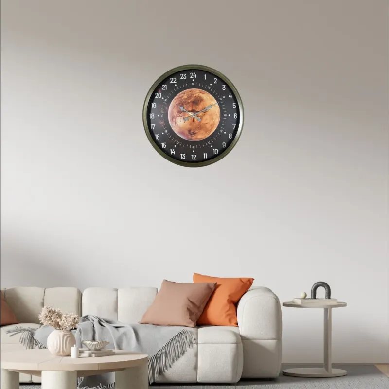 Göstergeli Eskitme Metal Duvar Saati 52 cm · Model 5295E